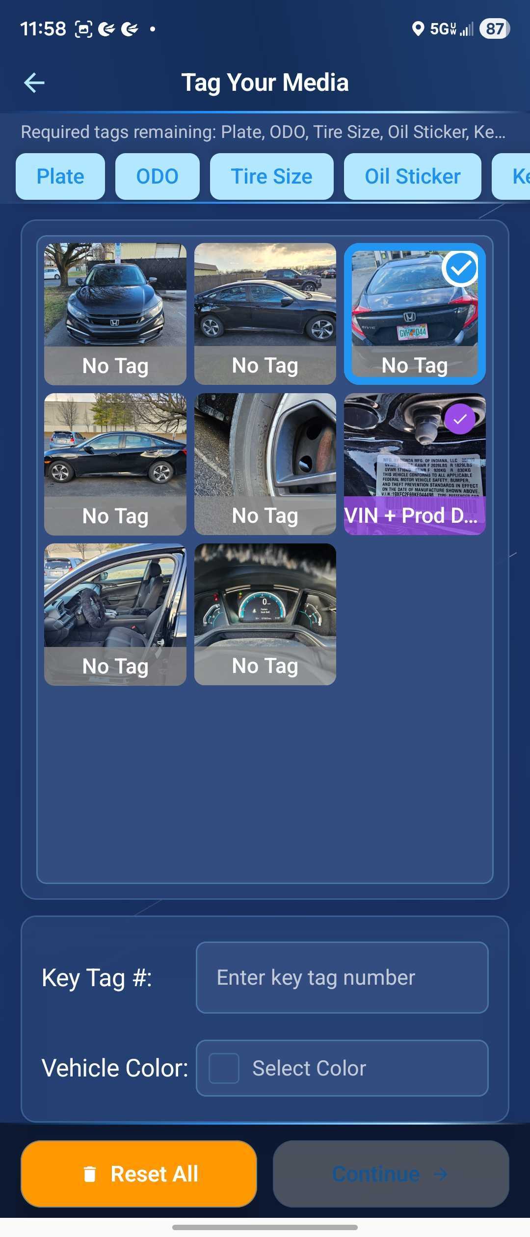 Onboarder media tagging on Android